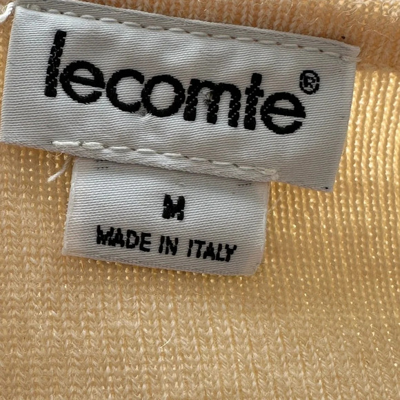 LECOMTE Sweater Italian Merino Wool Minimalist Classic Capsule Staple Size M - Picture 11 of 14